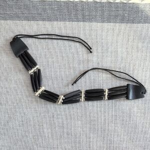 Black and White Beaded Necklace